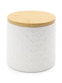 Ємність для зберігання біла/дерево MBM HOME модель KP-18 S WHITE/WOOD Фото