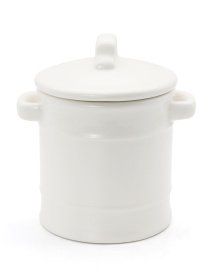 Емкость для хранения с ручками белая MBM MY HOME модель KP-19 WHITE Фото