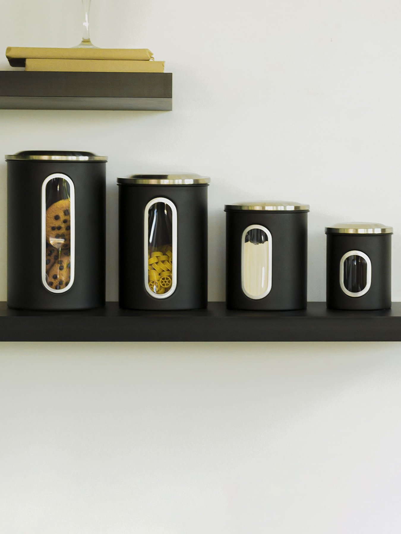 Ємність для зберігання з нержавіючої сталі чорна MBM MY HOME Модель KP-27 SS/BLACK Фото