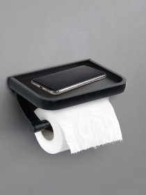 Тримач для туалетного паперу чорний MBM HOME модель BA-01 BLACK Тримач для туалетного паперу чорний MBM HOME модель BA-01 BLACK Фото