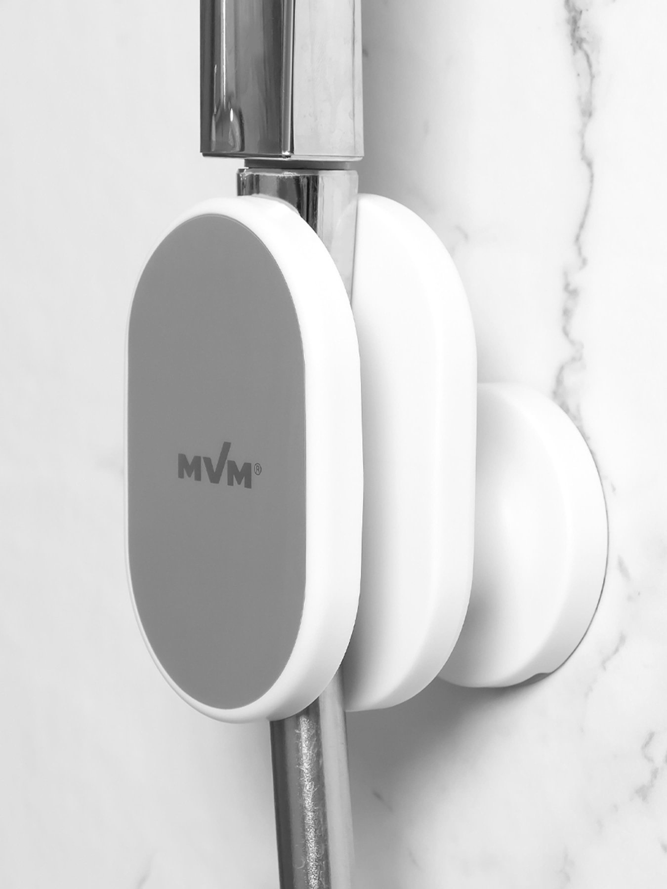 Держатель для душевой лейки клеящийся MBM MY HOME модель BP-27 WHITE/GRAY Фото