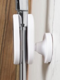 Держатель для душевой лейки клеящийся MBM MY HOME модель BP-27 WHITE/GRAY Фото