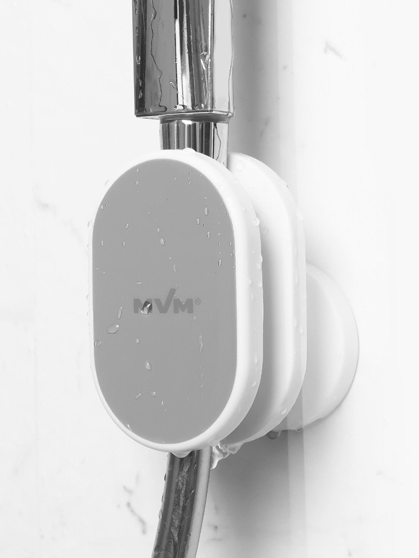Держатель для душевой лейки клеящийся MBM HOME модель BP-27 WHITE/GRAY Фото