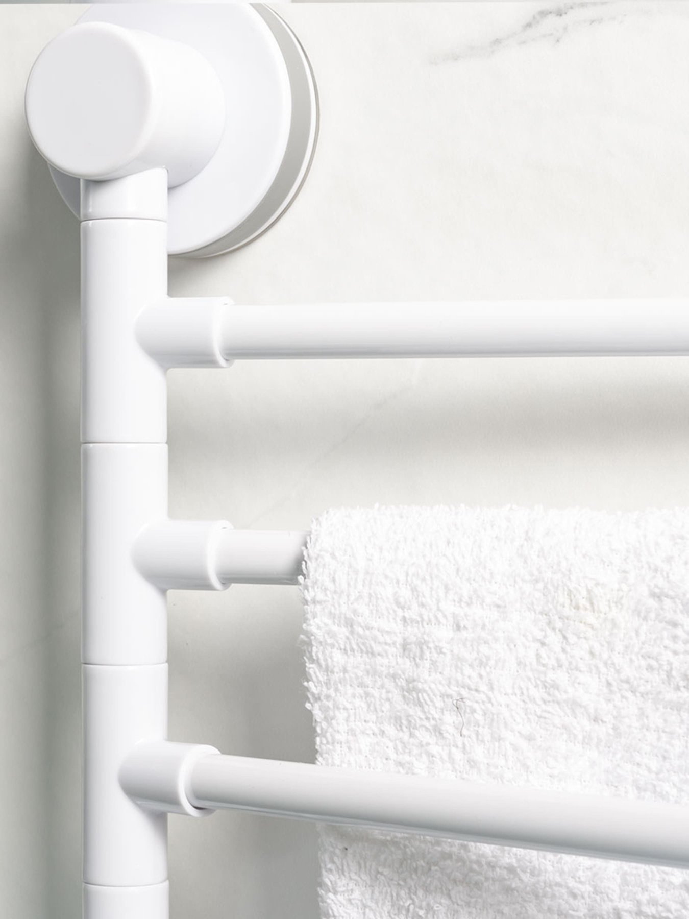 Держатель для полотенец клеящийся MBM MY HOME модель BP-28 WHITE/GRAY Фото