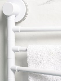 Держатель для полотенец клеящийся MBM MY HOME модель BP-28 WHITE/GRAY Фото