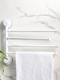 Держатель для полотенец клеящийся MBM MY HOME модель BP-28 WHITE/GRAY Фото