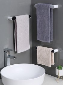 Тримач універсальний клейкий білий з чорним MBM HOME модель BP-29 WHITE/BLACK Фото