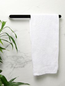 Тримач універсальний клейкий білий з чорним MBM HOME модель BP-30 WHITE/BLACK Фото