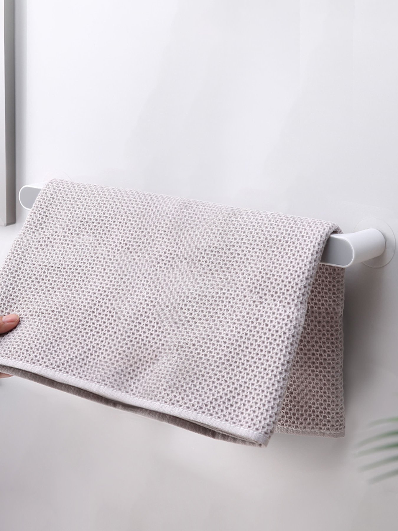 Держатель универсальный клеящийся белый с серым MBM HOME модель BP-30 WHITE/GRAY Фото