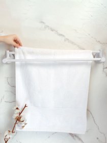 Держатель для полотенец двойной клеящийся MBM HOME модель BP-31 WHITE Фото