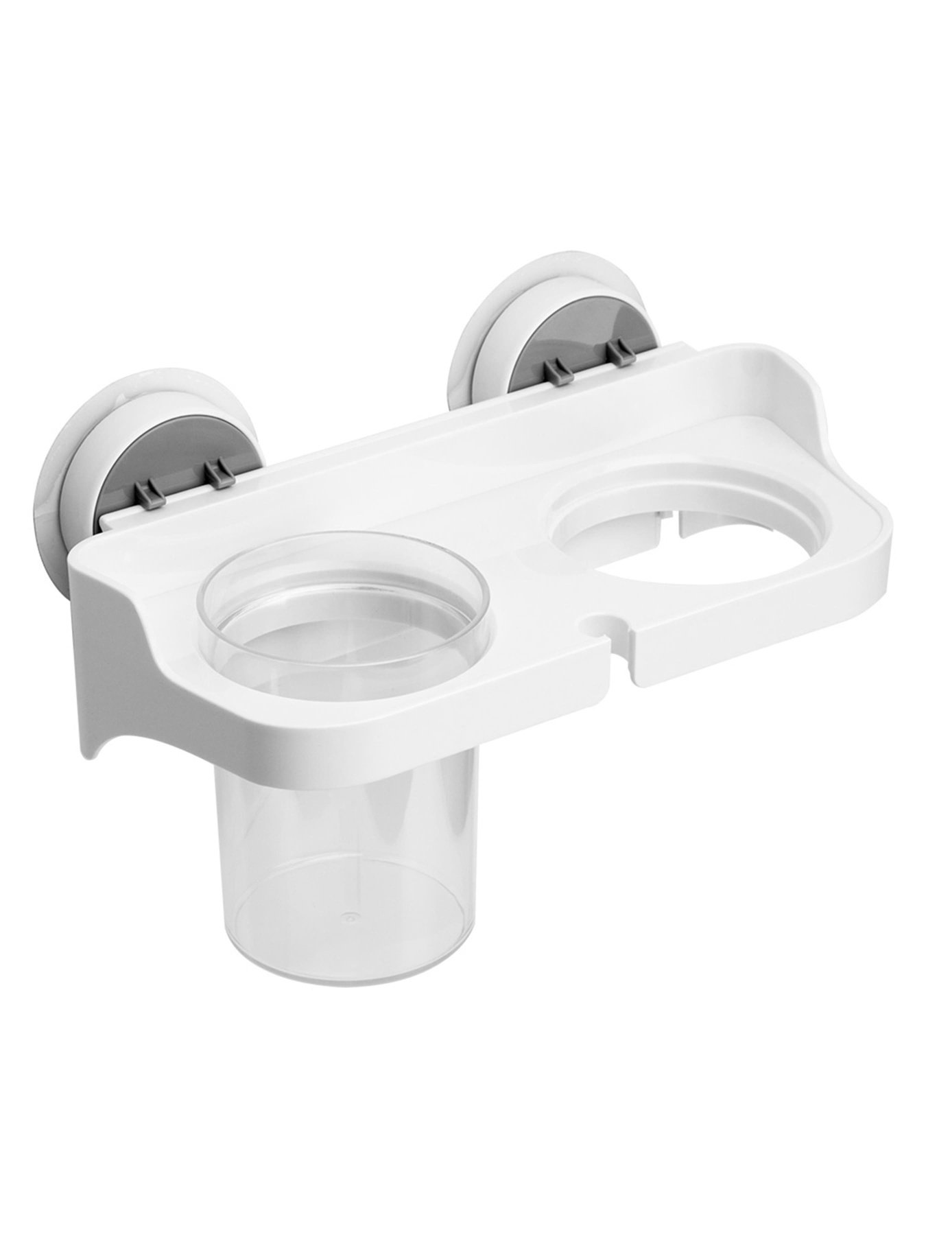 Держатель для фена со стаканом клеящийся MBM MY HOME модель BP-5 WHITE Фото