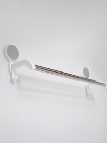 Держатель для полотенец двойной клеящийся с нержавеющей стали MBM MY HOME модель BP-9 WHITE Фото