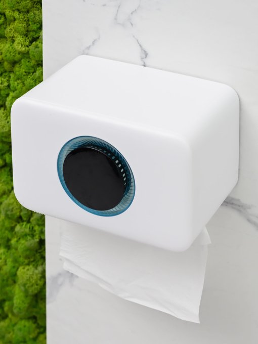 Держатель для туалетной бумаги с отверстием для аромасаше MBM MY HOME модель BP-41 WHITE/GRAY Фото