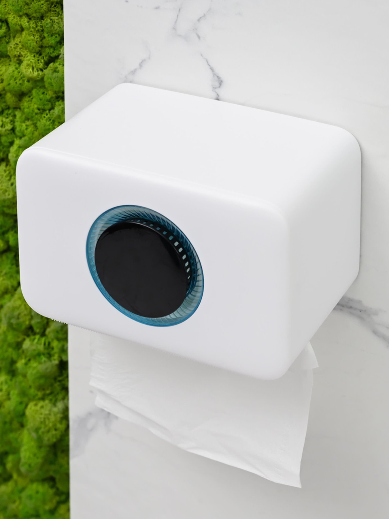 Держатель для туалетной бумаги с отверстием для аромасаше MBM HOME модель BP-41 WHITE/GRAY Фото