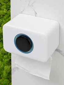 Держатель для туалетной бумаги с отверстием для аромасаше MBM HOME модель BP-41 WHITE/GRAY Фото