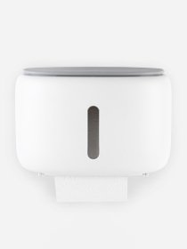 Тримач для туалетного паперу білий з сірим MBM HOME модель BP-43 WHITE/GRAY Фото