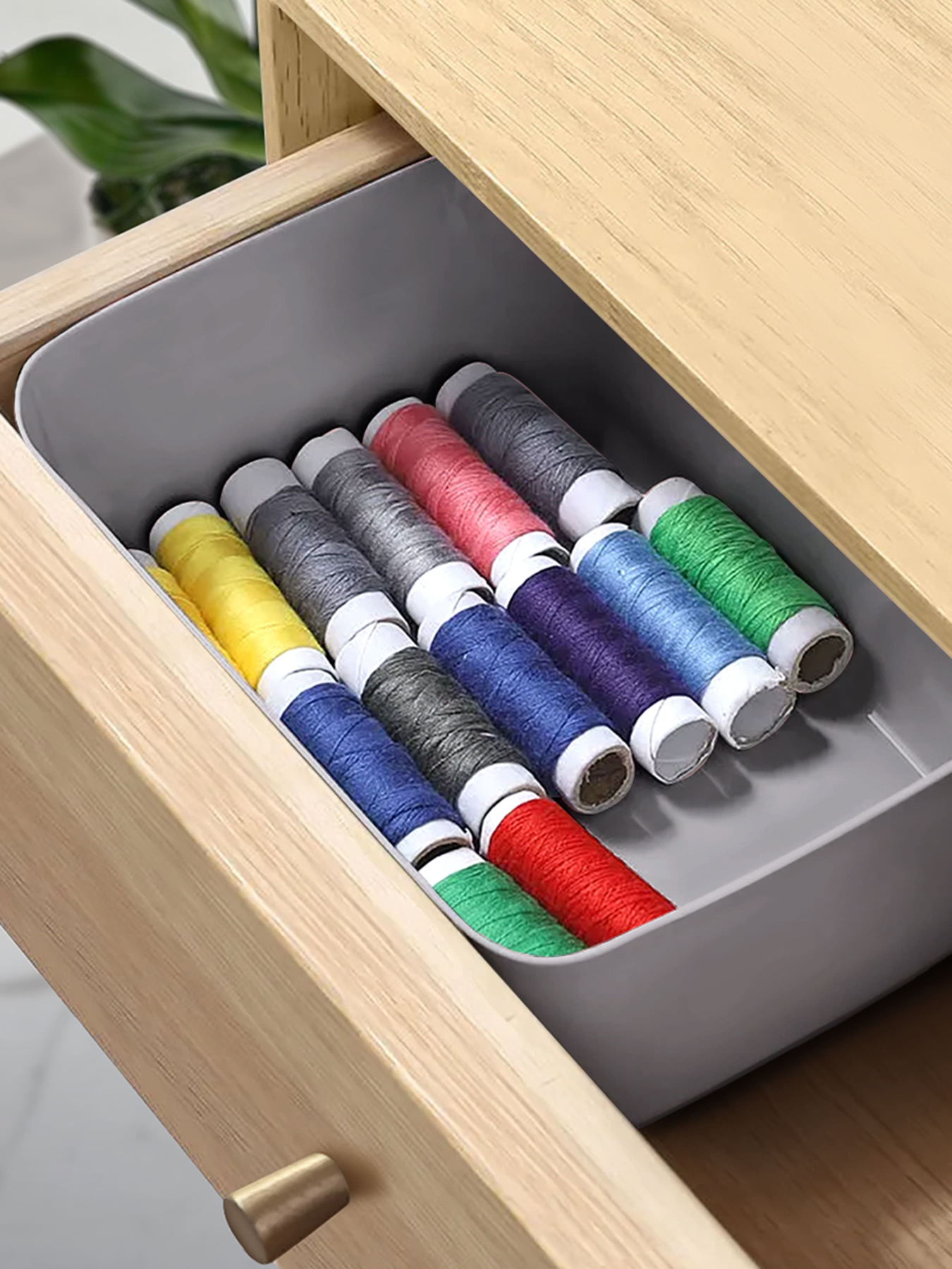 Ящик для хранения без крышки пластиковый серый MBM MY HOME модель FH-10 XS GRAY Фото