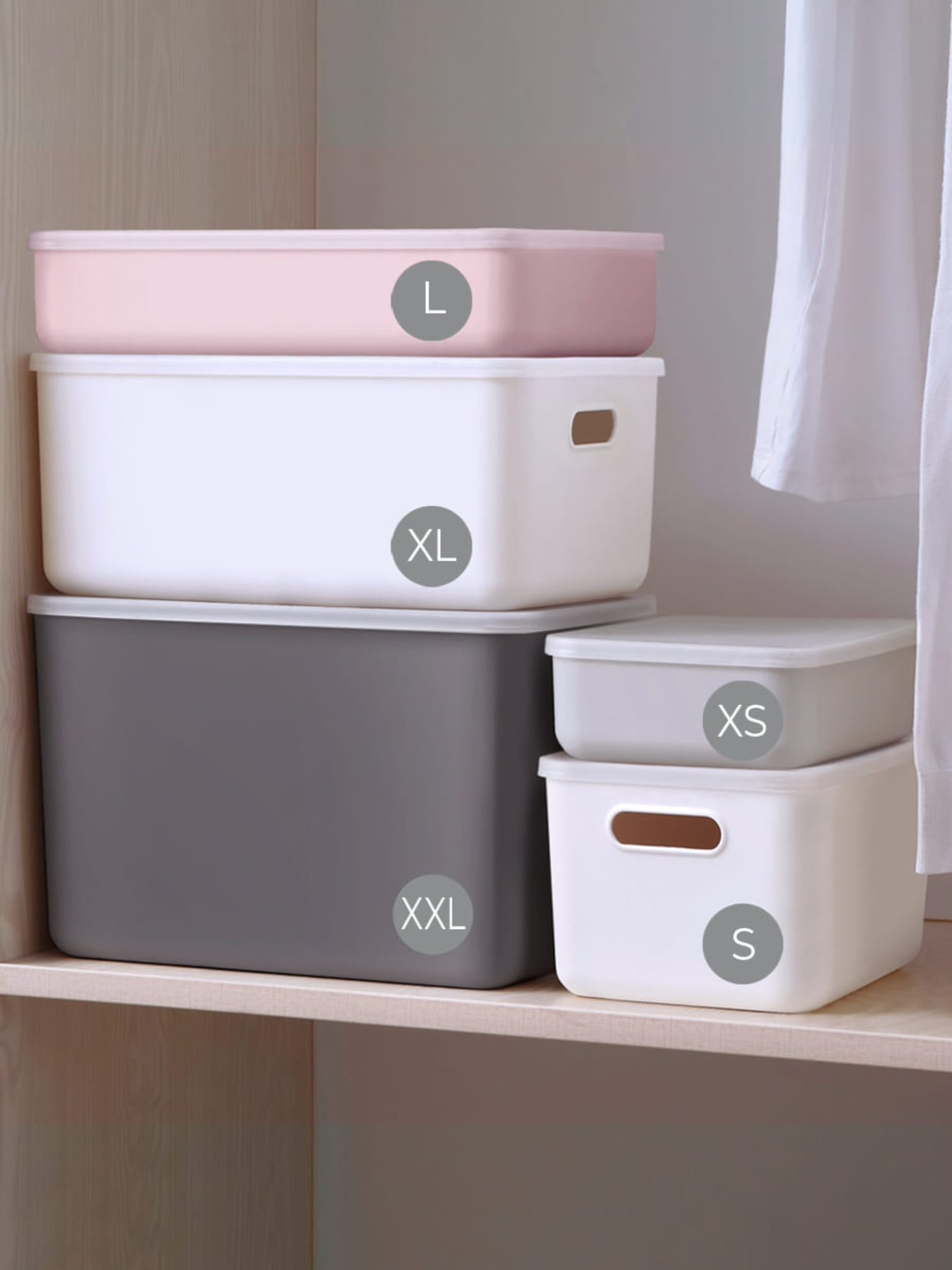 Ящик для хранения без крышки пластиковый белый MBM MY HOME модель FH-10 XS WHITE Фото