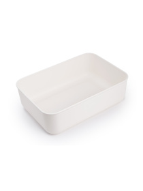 Ящик для хранения без крышки пластиковый белый MBM MY HOME модель FH-10 XS WHITE Фото