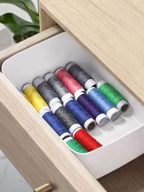 Ящик для хранения без крышки пластиковый белый MBM HOME модель FH-10 XS WHITE Ящик для хранения без крышки пластиковый белый MBM HOME модель FH-10 XS WHITE Фото