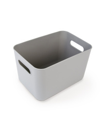 Ящик для зберігання без кришки пластиковий сірий MBM HOME модель FH-11 S GRAY Фото