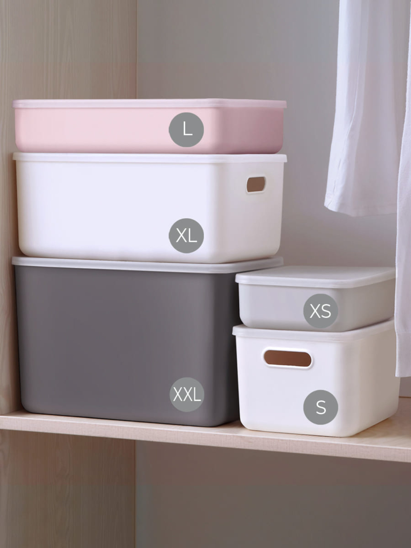 Ящик для хранения без крышки пластиковый серый MBM MY HOME модель FH-12 L GRAY Фото