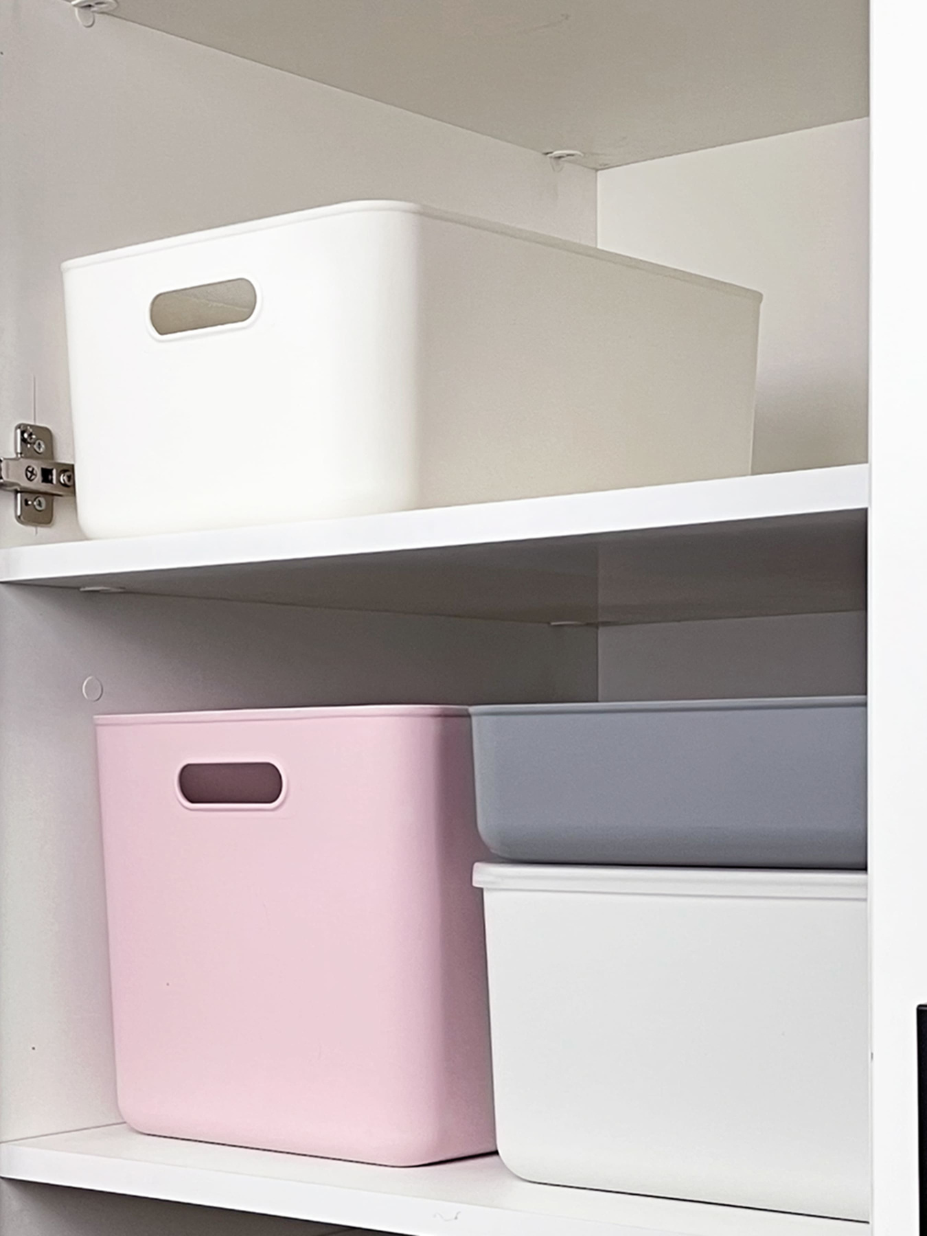 Ящик для хранения без крышки пластиковый белый MBM MY HOME модель FH-13 XL WHITE Фото