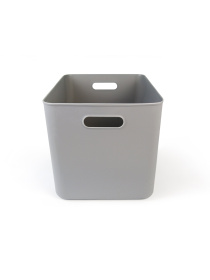 Ящик для хранения без крышки пластиковый серый MBM MY HOME модель FH-14 XXL GRAY Фото