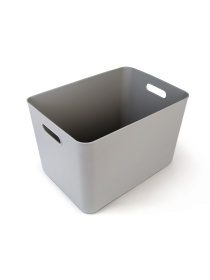 Ящик для хранения без крышки пластиковый серый MBM HOME модель FH-14 XXL GRAY Ящик для хранения без крышки пластиковый серый MBM HOME модель FH-14 XXL GRAY Фото