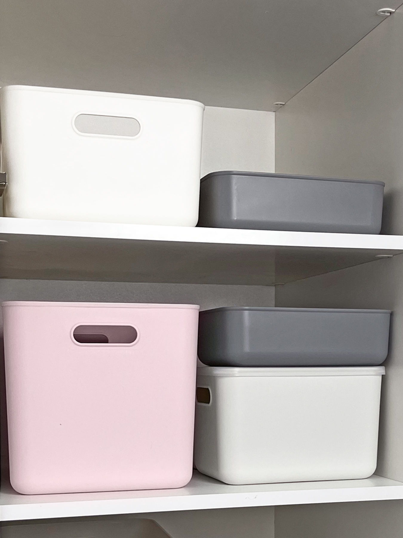 Ящик для хранения без крышки пластиковый розовый MBM MY HOME модель FH-14 XXL LIGHT PINK Фото