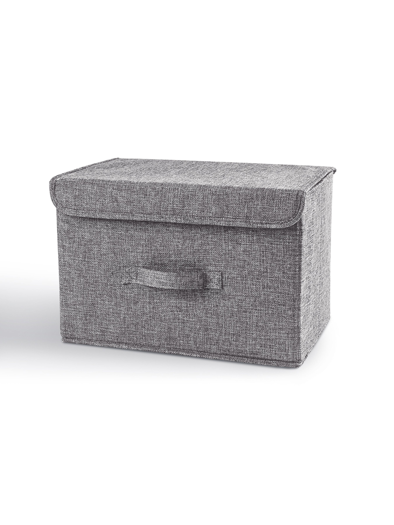 Ящик для хранения с крышкой серый MBM MY HOME модель TH-07 GRAY Фото