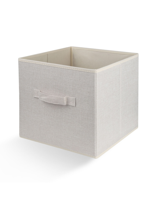 Ящик для хранения квадратный кремовый MBM HOME модель TH-08 CREAM Фото