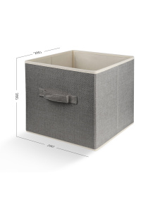 Ящик для хранения квадратный серый MBM HOME модель TH-08 LIGHT GRAY Ящик для хранения квадратный серый MBM HOME модель TH-08 LIGHT GRAY Фото