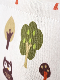 Ящик для хранения с ручками с рисунком MBM MY HOME модель TH-11 WHITE Фото