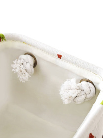 Ящик для хранения с ручками с рисунком MBM MY HOME модель TH-11 WHITE Фото