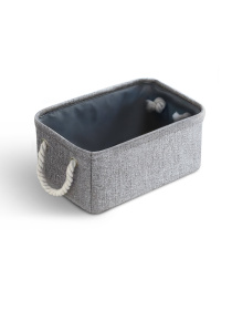 Ящик для хранения с ручками серый MBM MY HOME модель TH-12 GRAY Фото