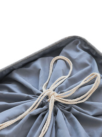 Ящик для хранения с ручками и затяжками серый MBM MY HOME модель TH-13 XL GRAY Фото