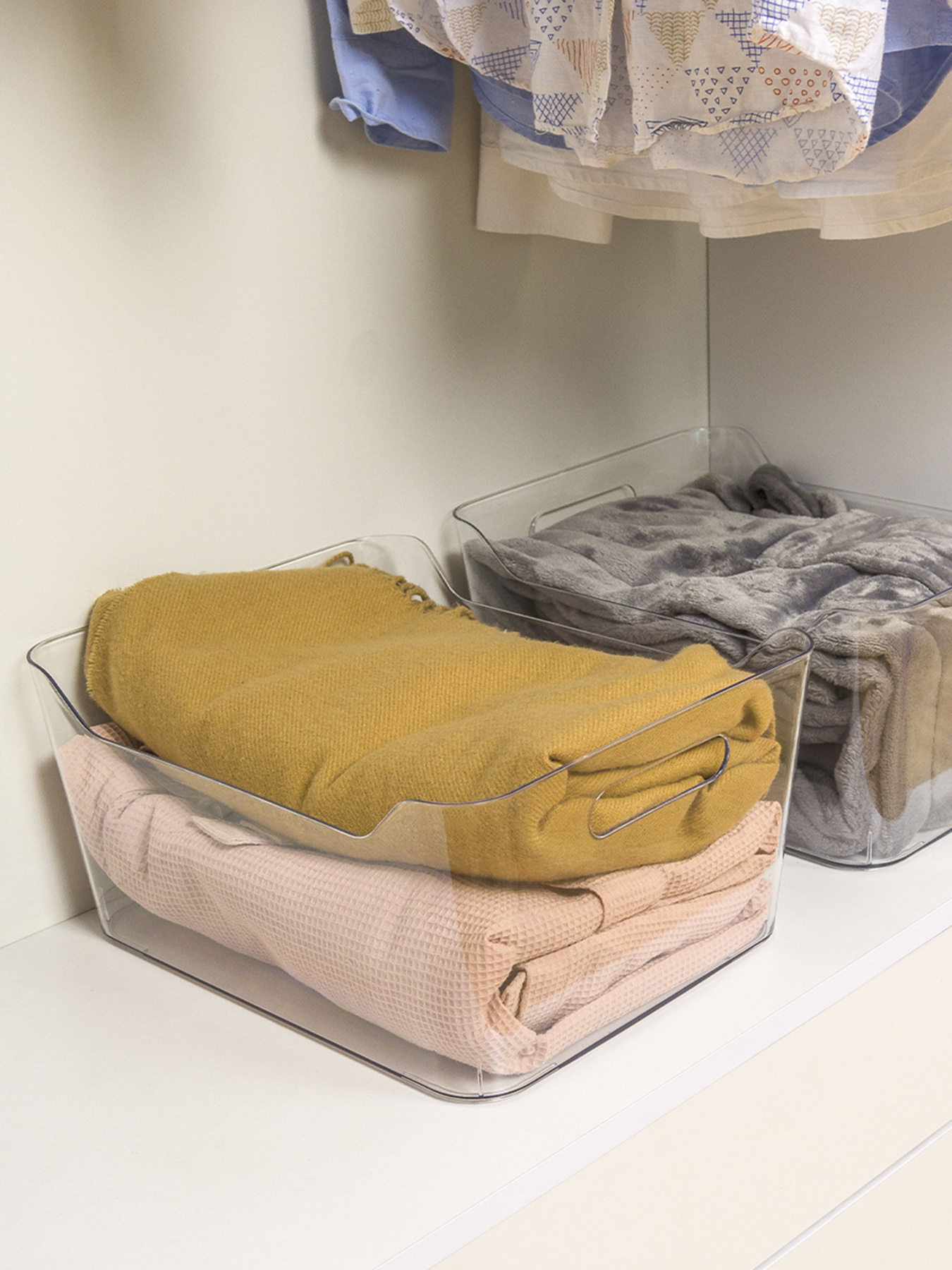 Ящик для хранения пластиковый прозрачный MBM HOME модель FH-24 T Фото