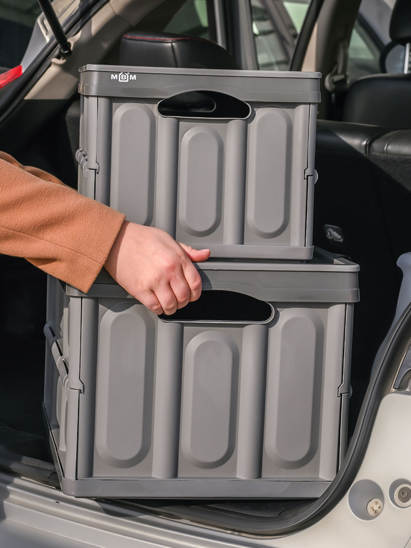 Ящик раскладной с крышкой серый MBM HOME модель FB-1 GRAY Фото