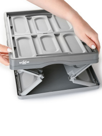 Ящик раскладной с крышкой серый MBM HOME модель FB-1 GRAY Ящик раскладной с крышкой серый MBM HOME модель FB-1 GRAY Фото