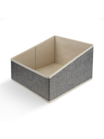 Ящик для хранения серый MBM MY HOME модель TH-27 LIGHT GRAY Фото