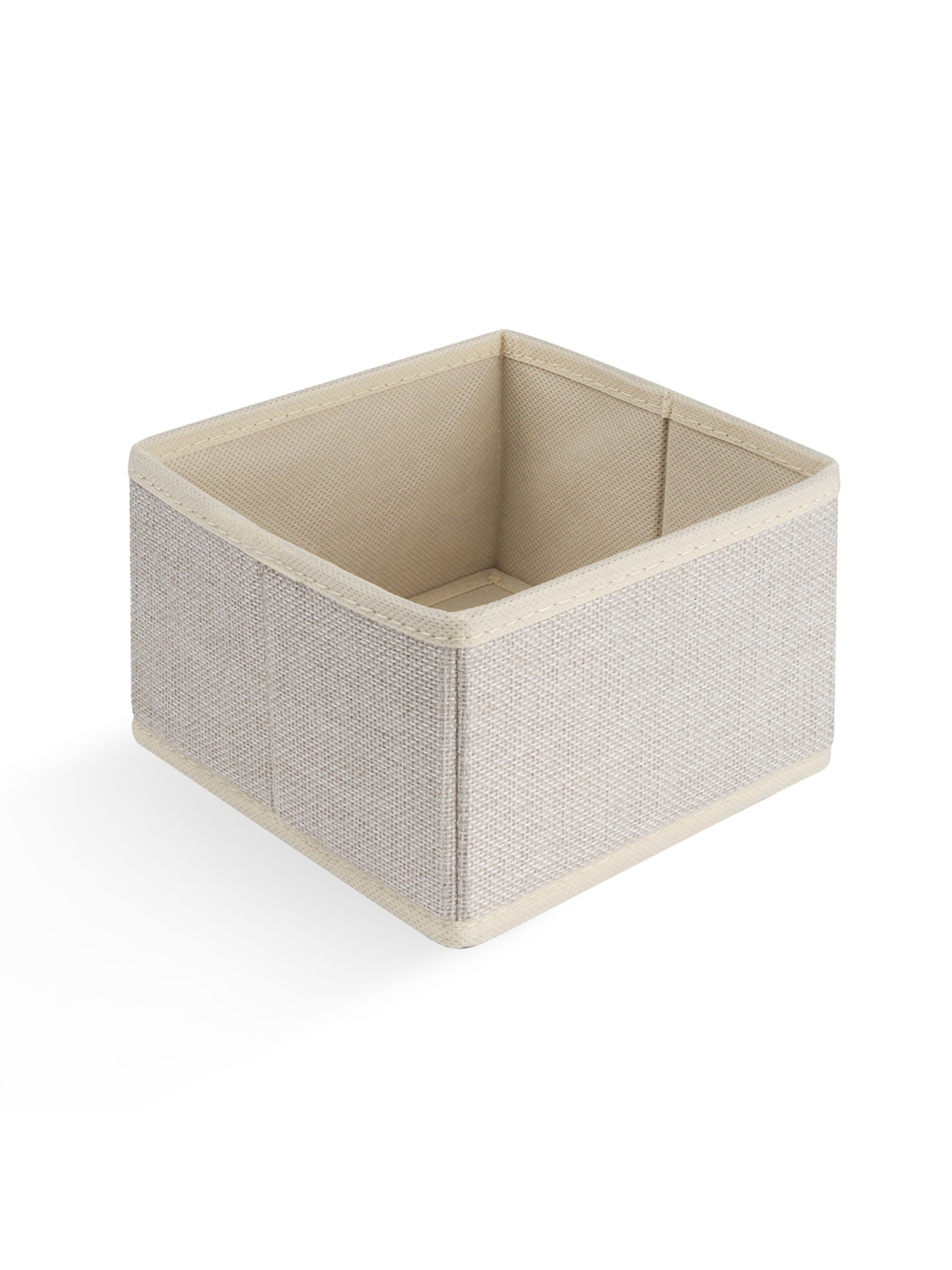 Ящик для хранения квадратный кремовый MBM MY HOME модель TH-29 CREAM Фото