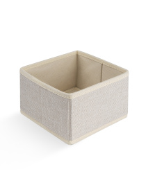 Ящик для хранения квадратный кремовый MBM MY HOME модель TH-29 CREAM Фото