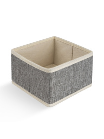 Ящик для хранения квадратный серый MBM MY HOME модель TH-29 LIGHT GRAY Фото