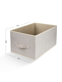 Ящик для хранения квадратный кремовый MBM MY HOME модель TH-30 CREAM Фото