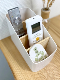 Органайзер для дрібниць білий MBM HOME модель FH-01 WHITE/WOOD Фото