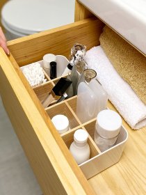 Органайзер для мелочей белый MBM MY HOME модель FH-03 WHITE/WOOD Фото