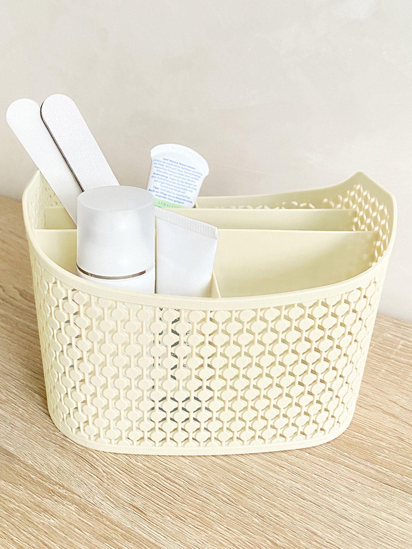 Органайзер настільний бежевий MBM MY HOME Модель FH-09 BEIGE Фото