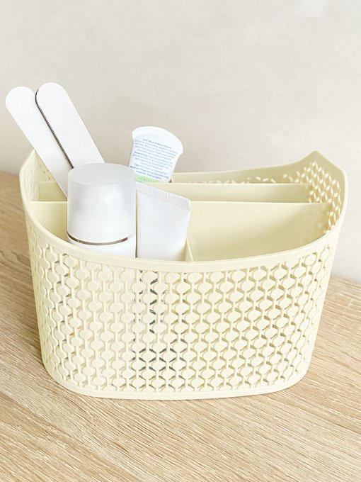 Органайзер настільний бежевий MBM HOME модель FH-09 BEIGE Фото