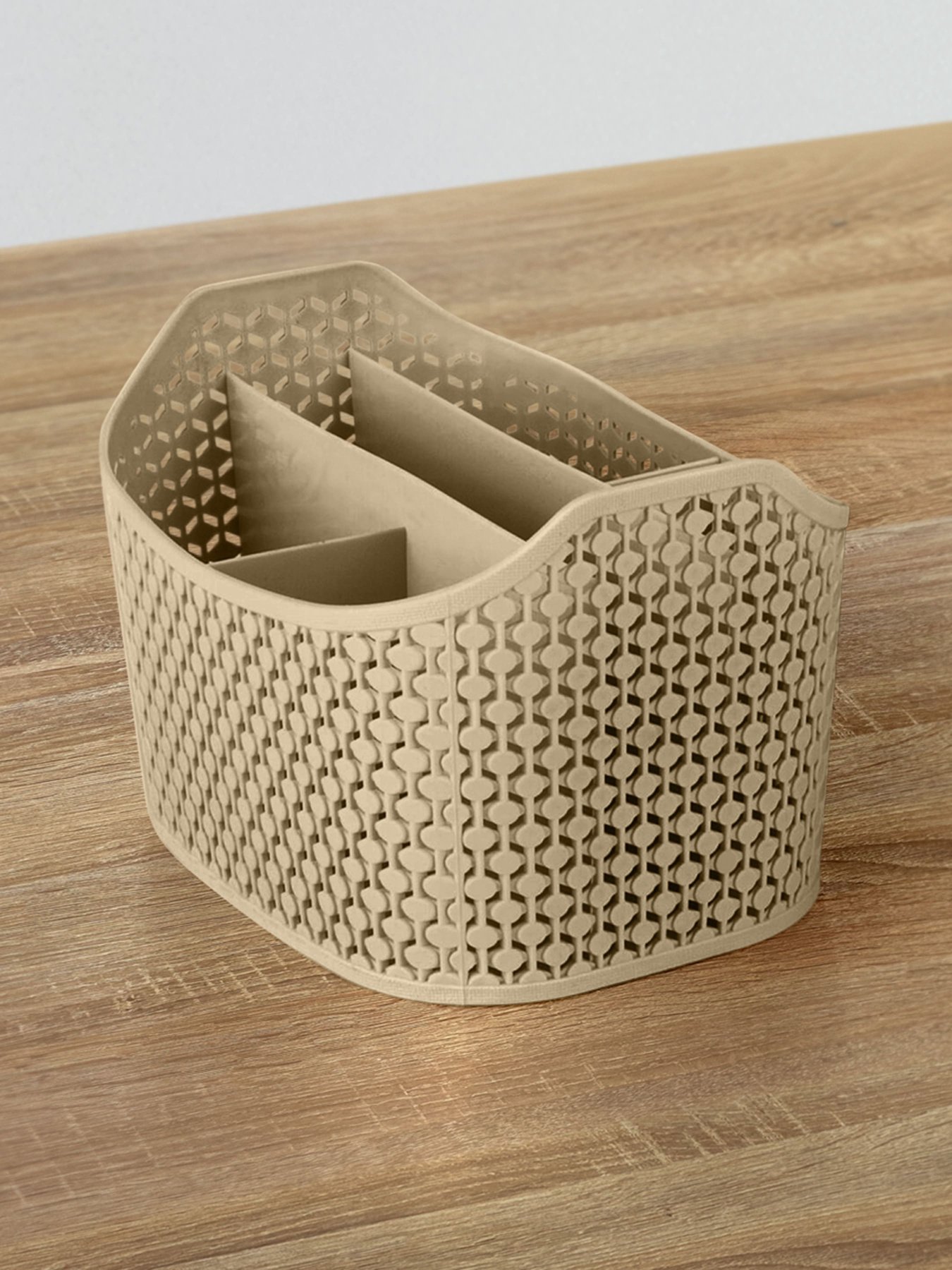 Органайзер настольный светло-коричневый MBM MY HOME модель FH-09 LIGHT BROWN Фото